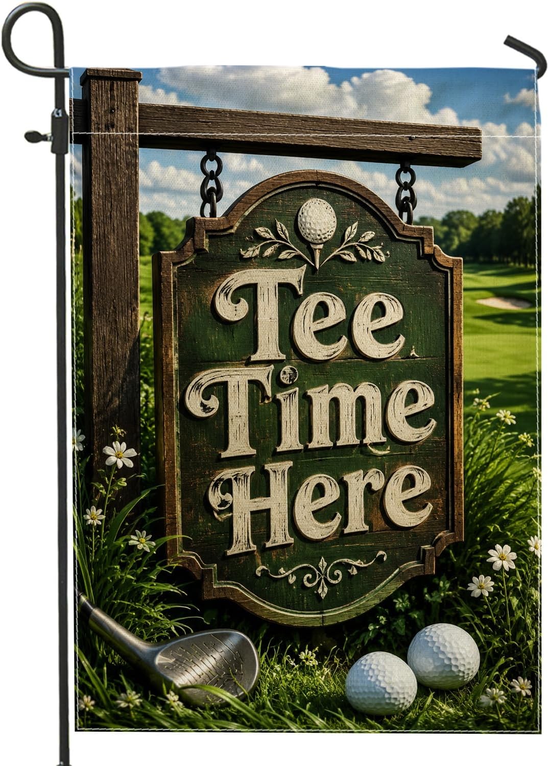 Outdoor Sport Club - Golf Ball Garden Flag, Outdoor Sport