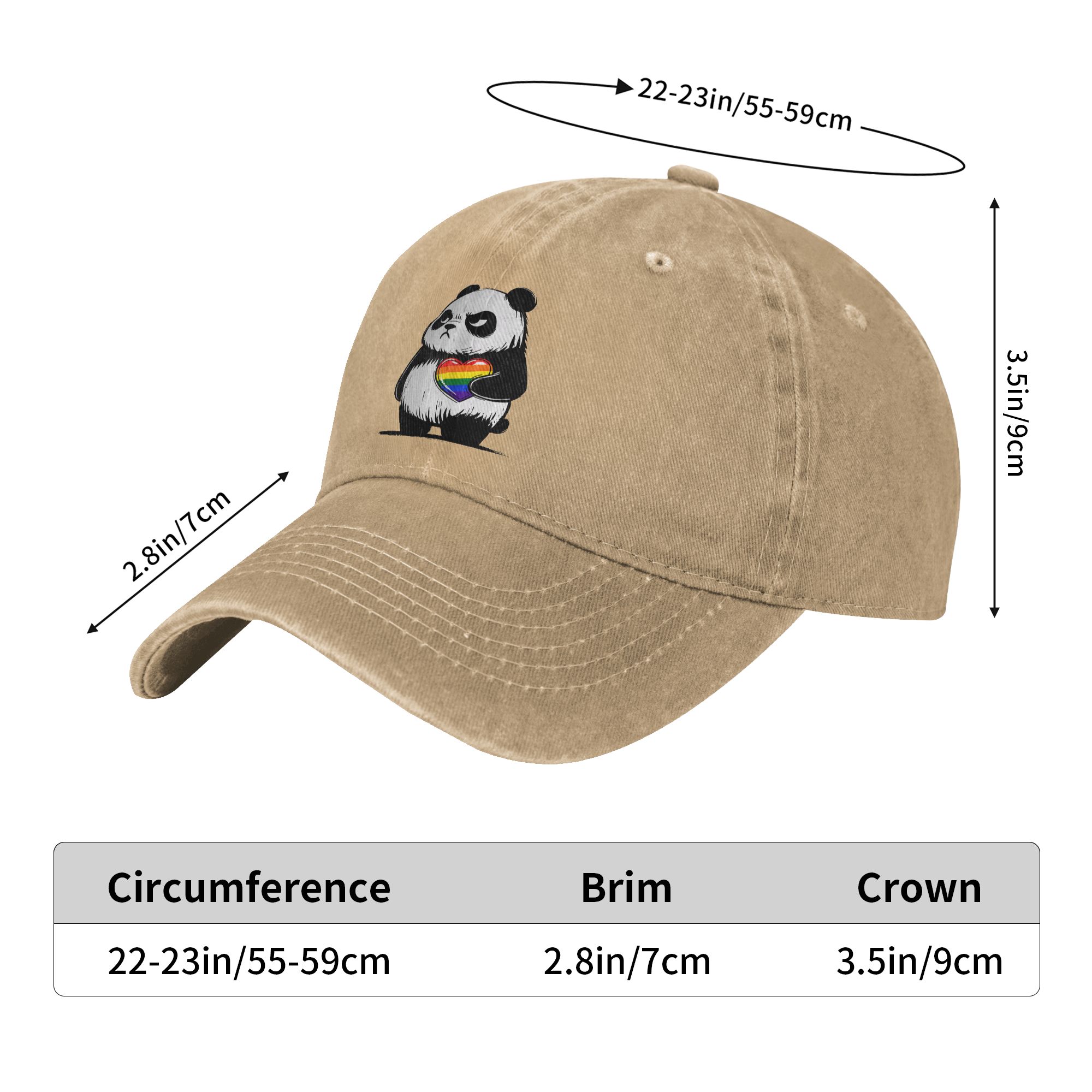 Angry Panda LGBTQ Pride Month  - Outdoor Sport Hat Classic ulasan dan harga