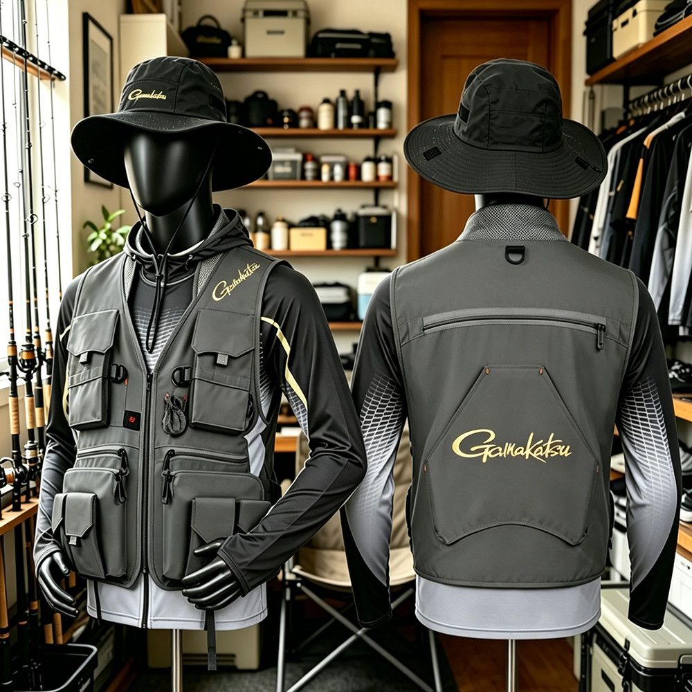 Gamakatsu Men Multi-Pocket Fis - Outdoor Sport Jacket ulasan dan harga