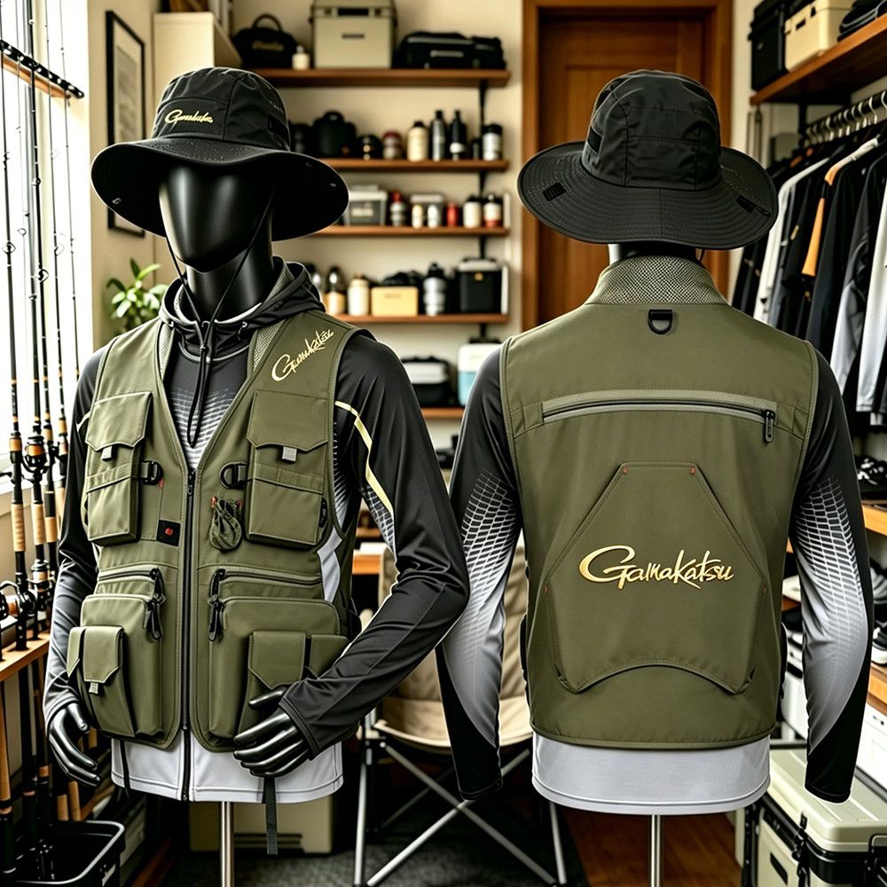 Gamakatsu Men Multi-Pocket Fis - Outdoor Sport Jacket ulasan dan harga