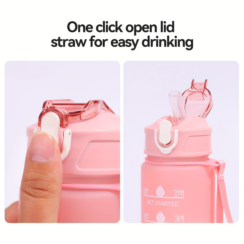 Sports Water Bottle with Time- - Outdoor Sports Adventure ulasan dan harga