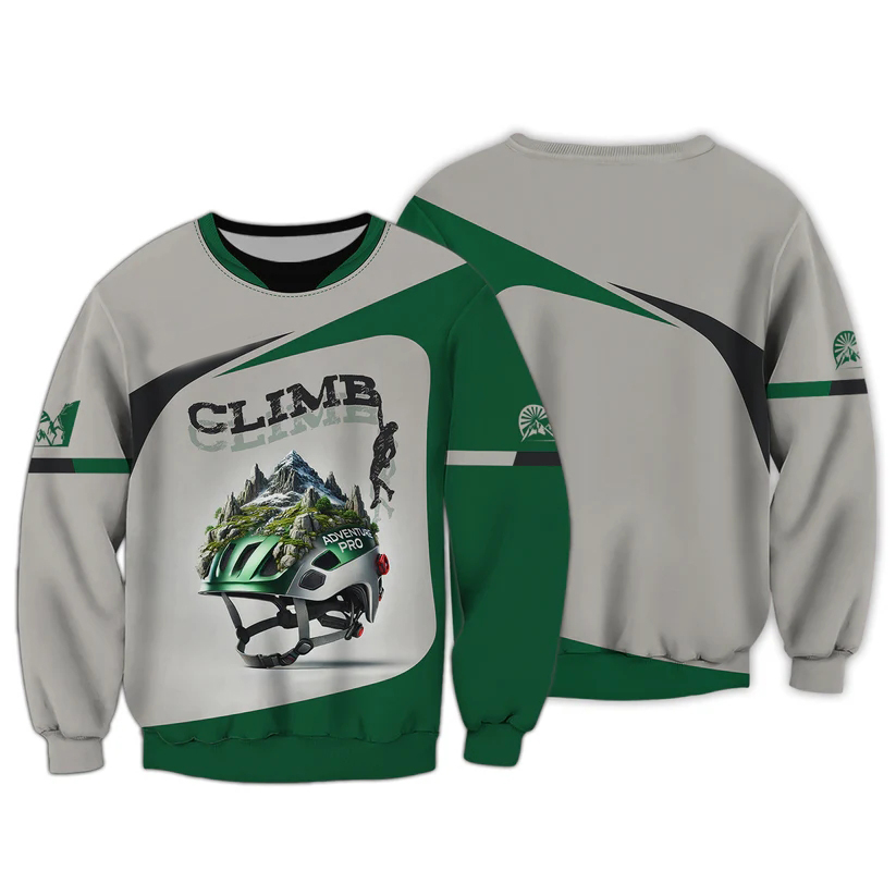 Men's 3D Climbing Print T Shir - Outdoor Sport Club ulasan dan harga