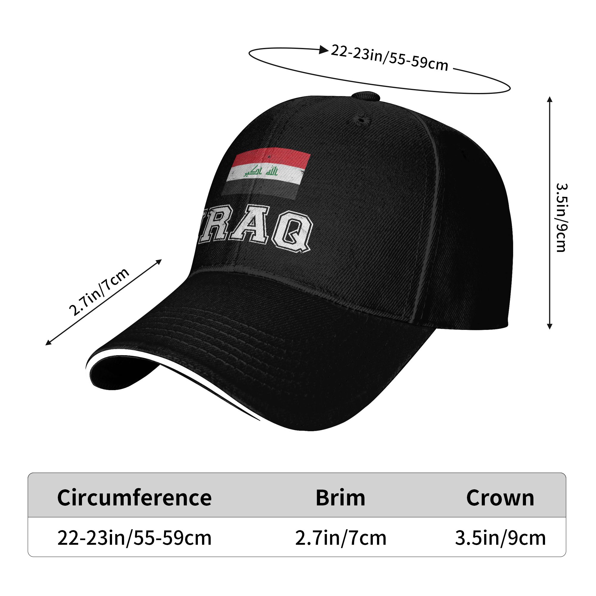 Iraq Flag Baseball Cap  Classi - Outdoor Sport Hat Classic ulasan dan harga