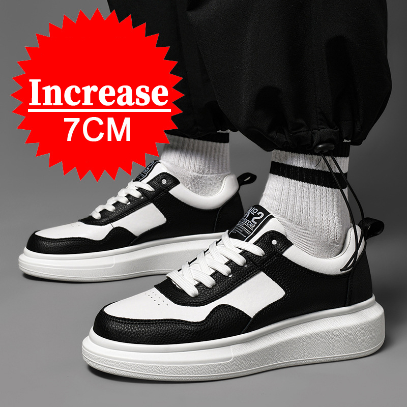 Luxury Leather Elevator Shoes  - Outdoor Sport With Sticks ulasan dan harga