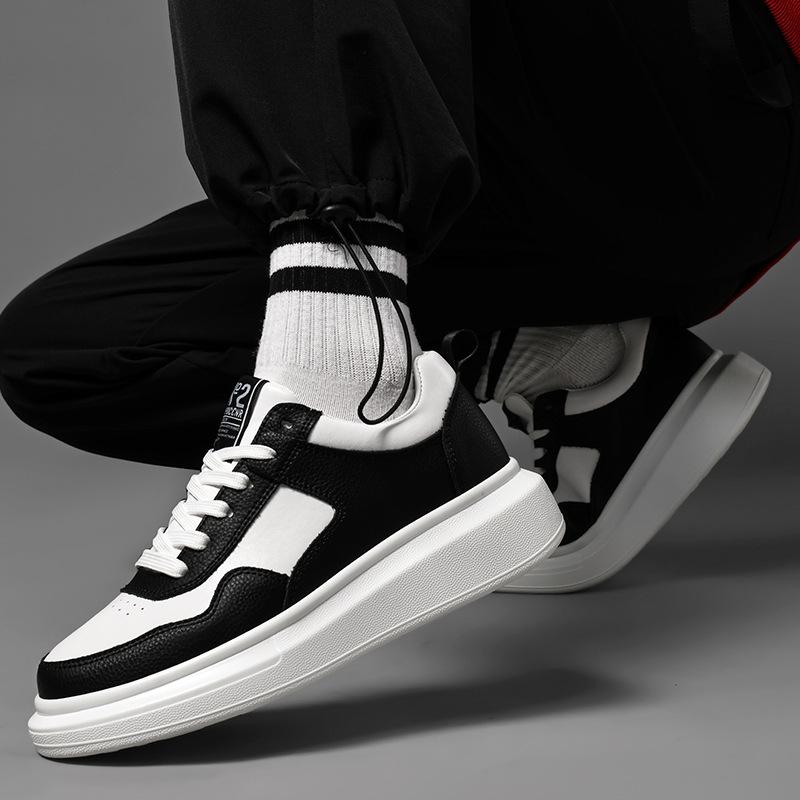 Luxury Leather Elevator Shoes  - Outdoor Sport With Sticks ulasan dan harga