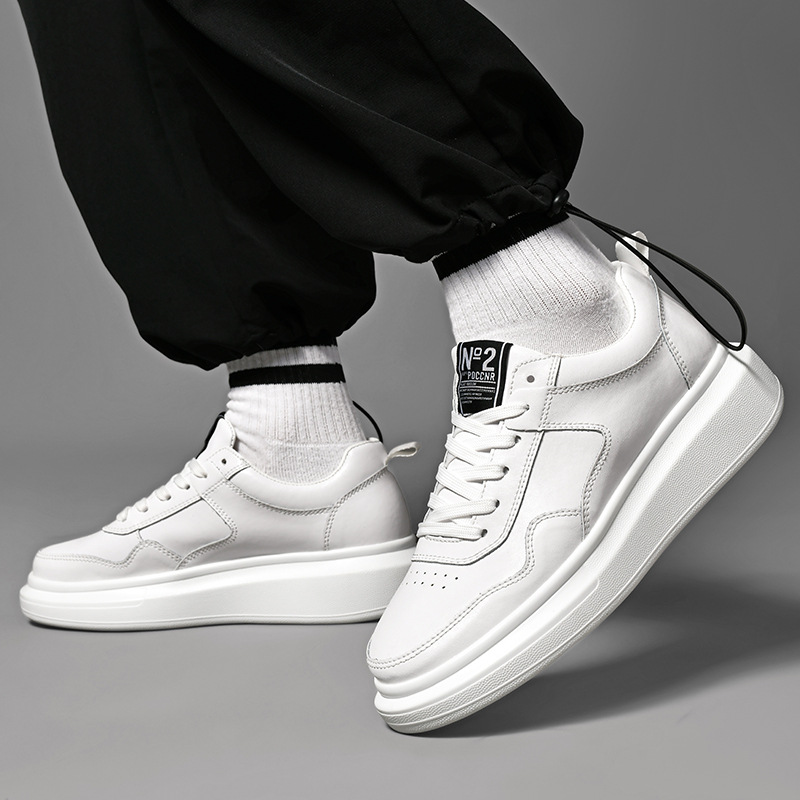 Luxury Leather Elevator Shoes  - Outdoor Sport With Sticks ulasan dan harga