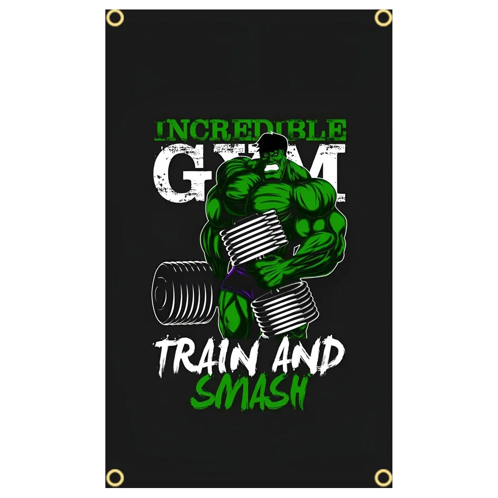 GYM Flag Message Signs Slogan  - Outdoor Sport Club ulasan dan harga